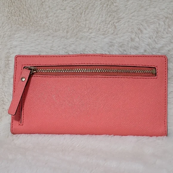 EUC Kate Spade Coral Wallet - Picture 2 of 11